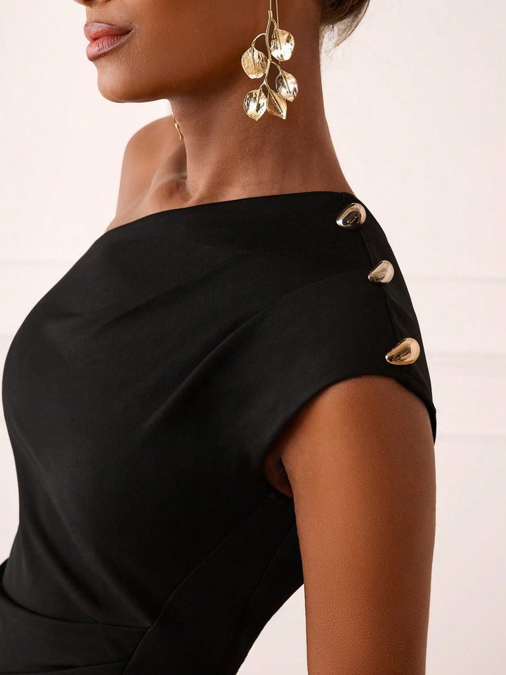 Rochie midi SHEIN, negru