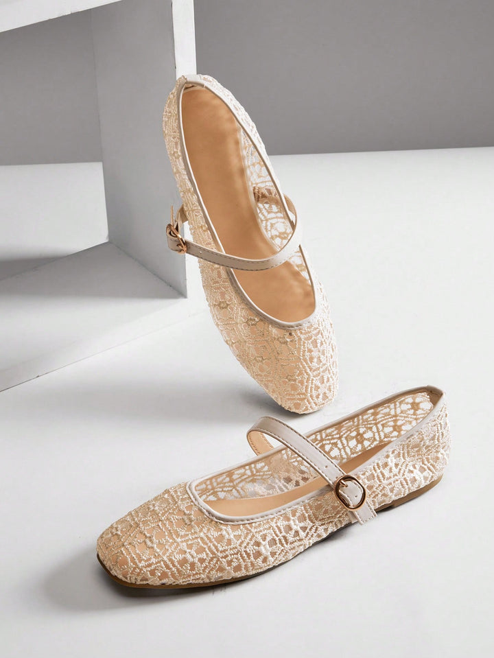 SHEIN balerina, bézs
