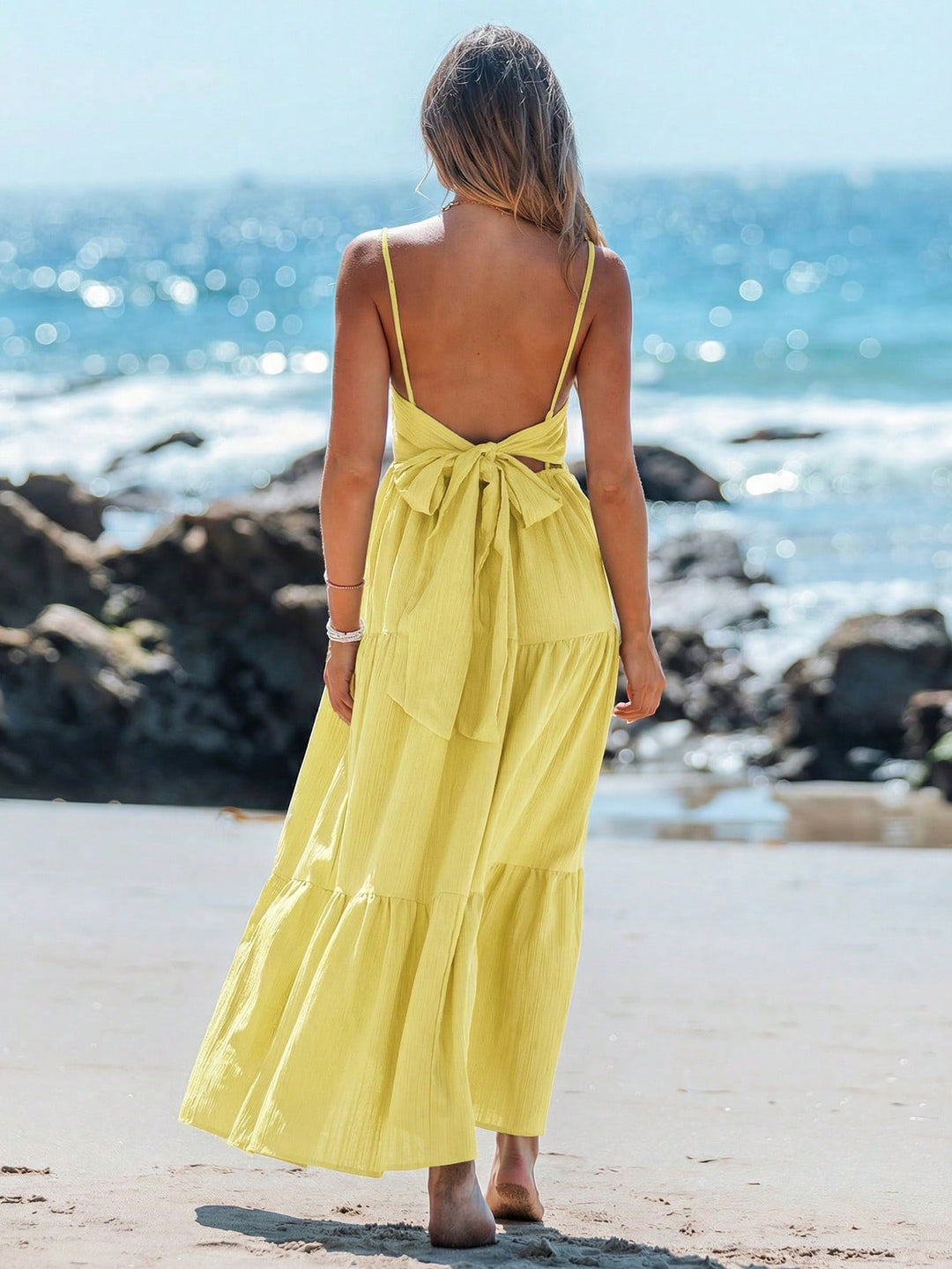 Rochie maxi SHEIN, galben