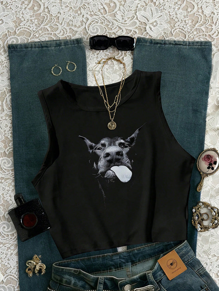 Top SHEIN, negru