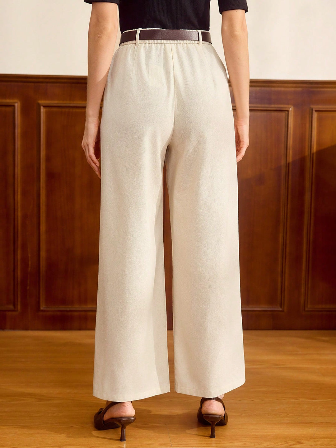 Pantaloni SHEIN, portocaliu