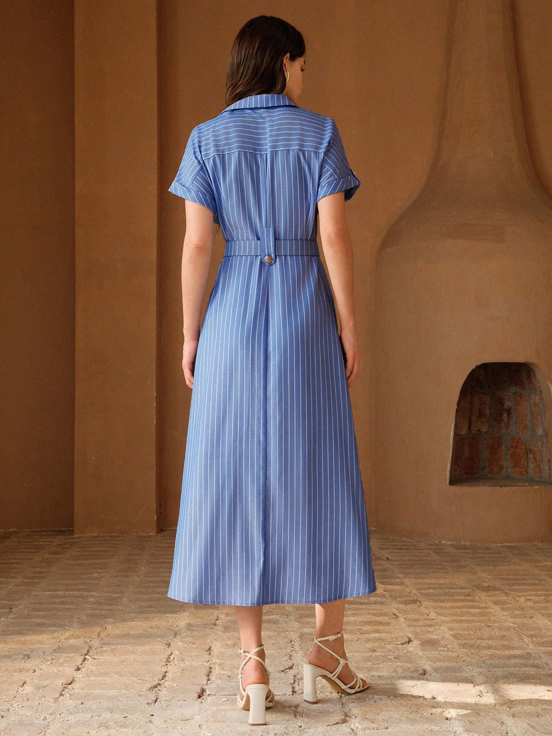 Rochie midi SHEIN, albastru