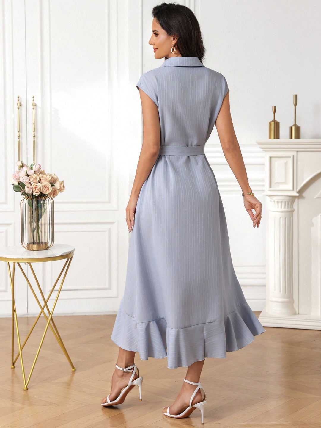 Rochie maxi SHEIN, albastru