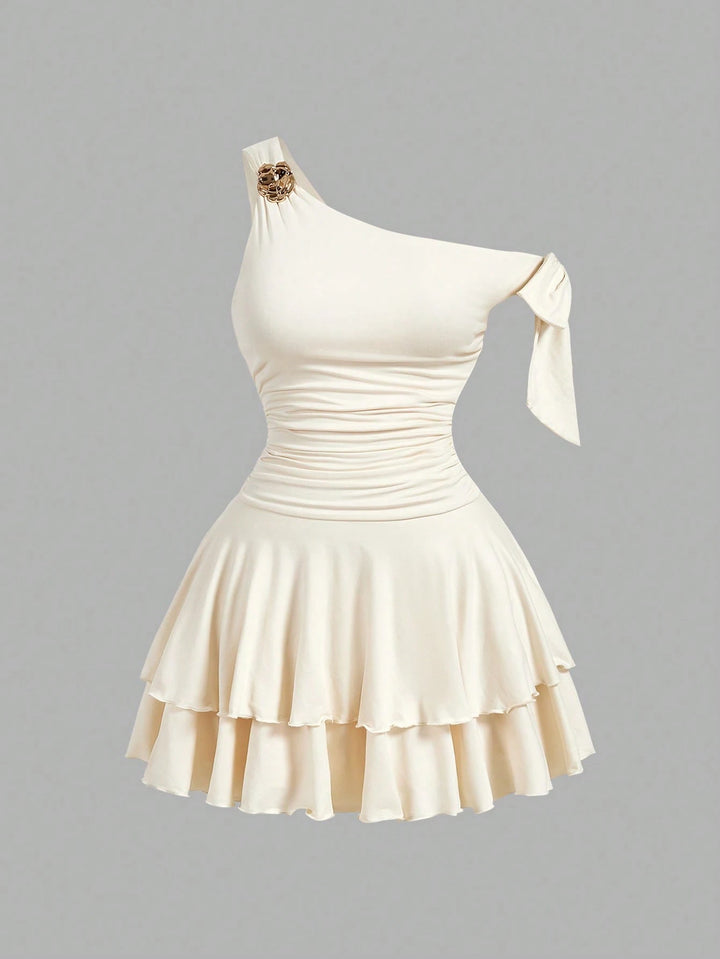 Rochie mini SHEIN, crem