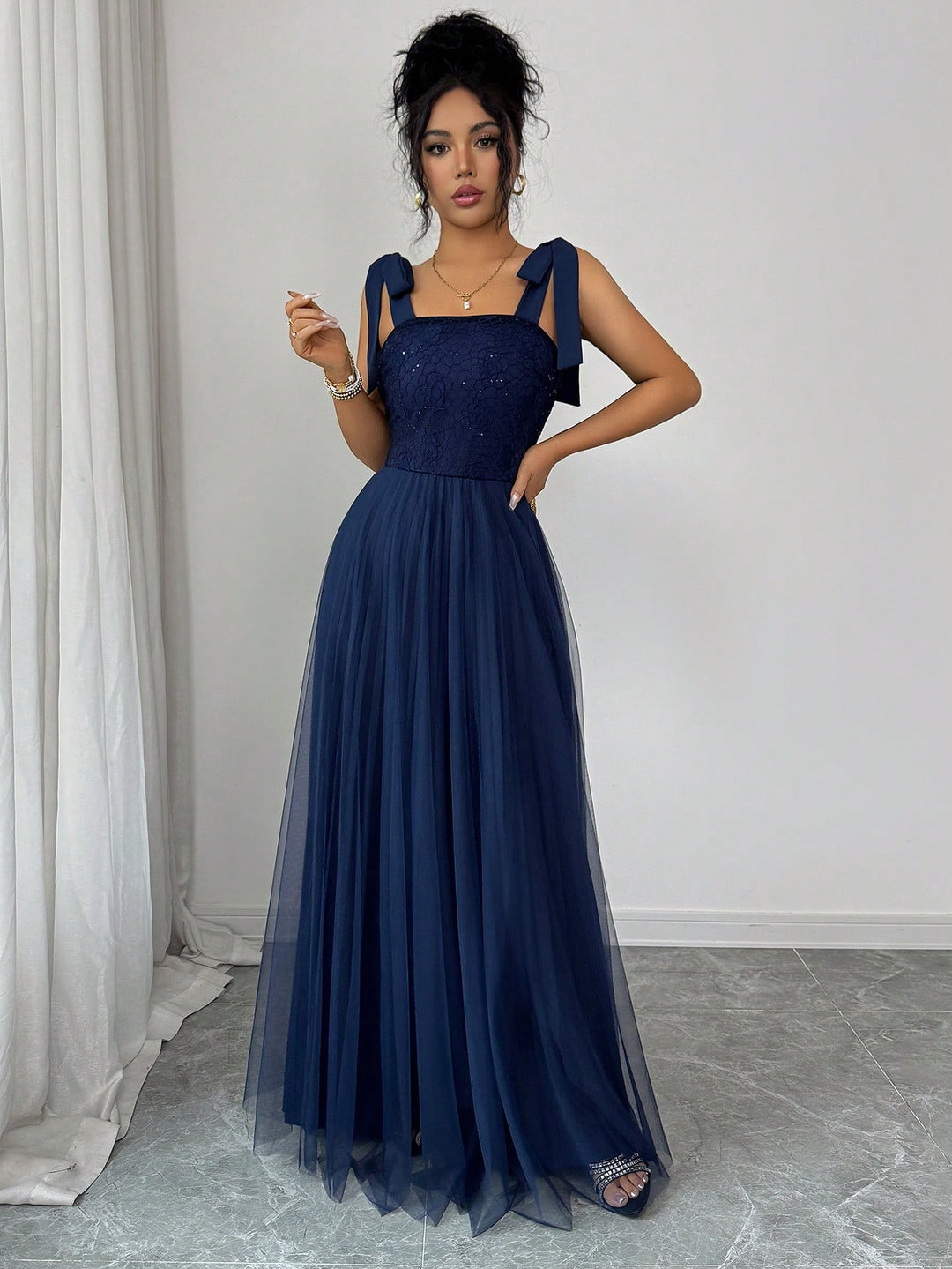 Rochie de ocazie SHEIN, albastru