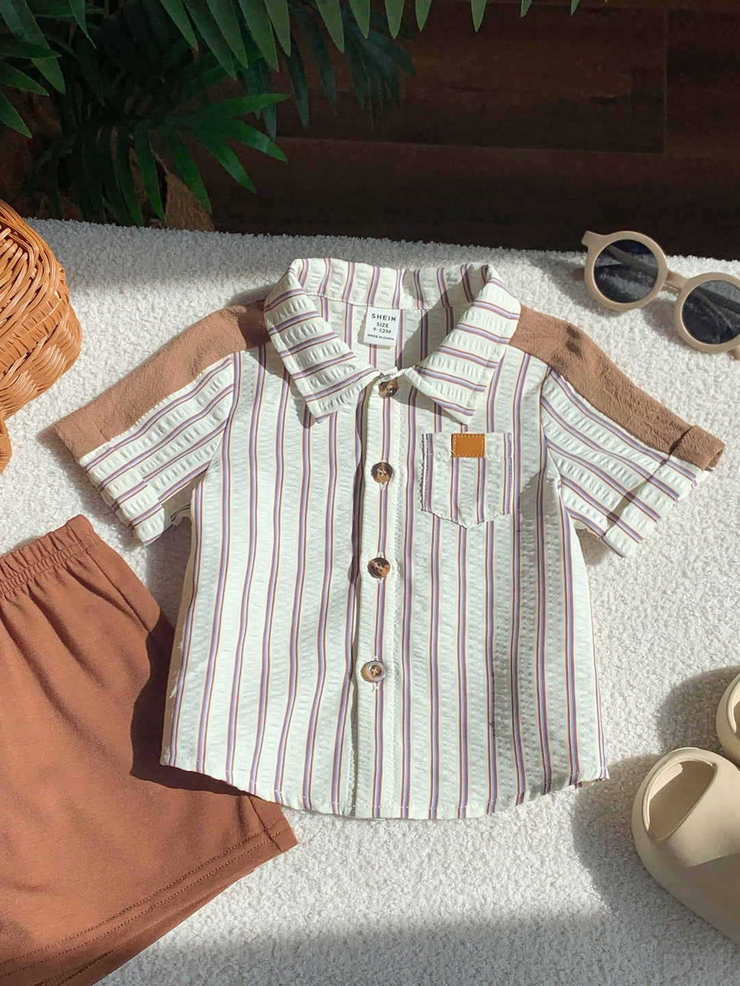 Tricou pentru copii SHEIN, portocaliu