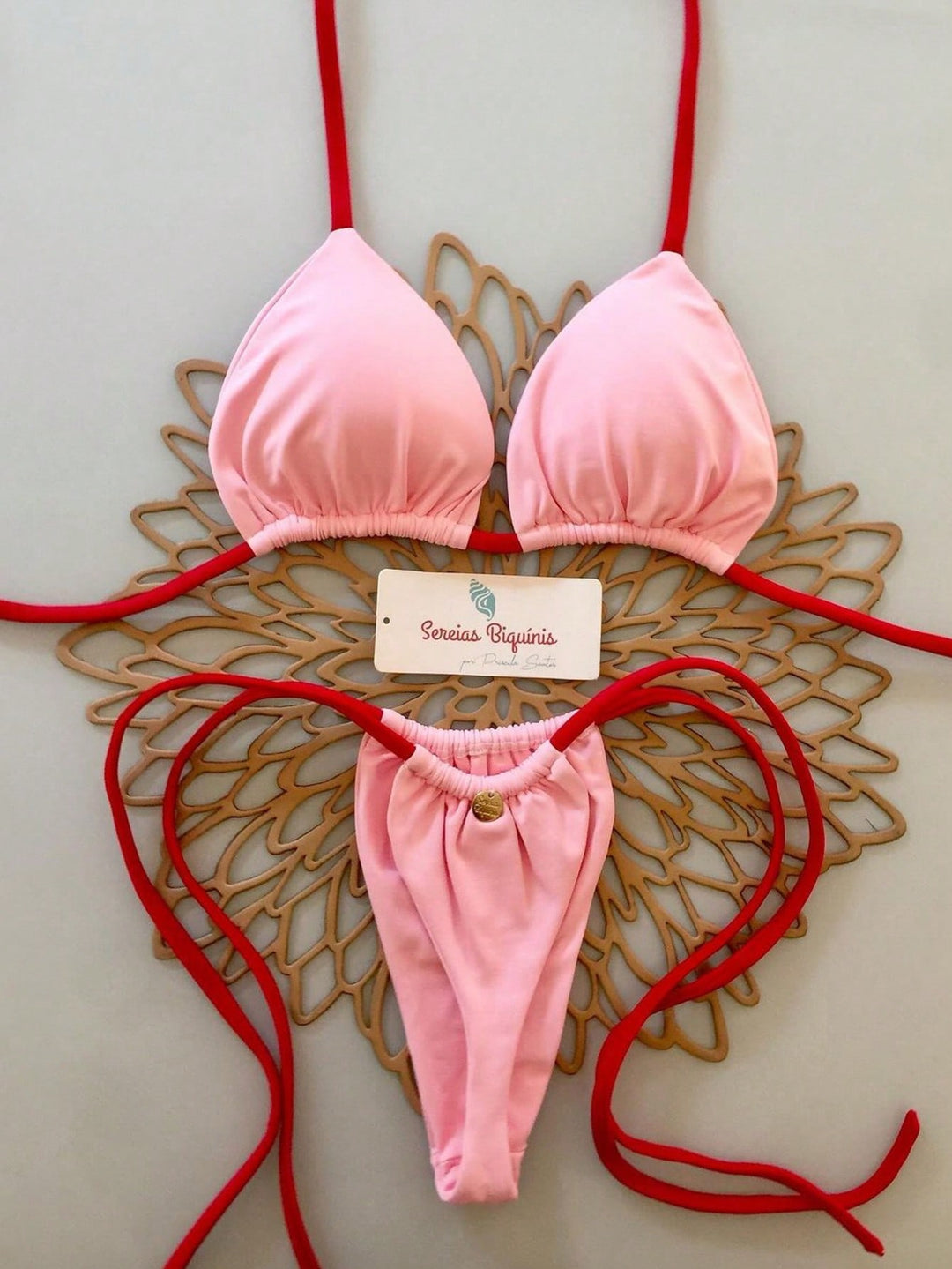 Set bikini SHEIN, roz