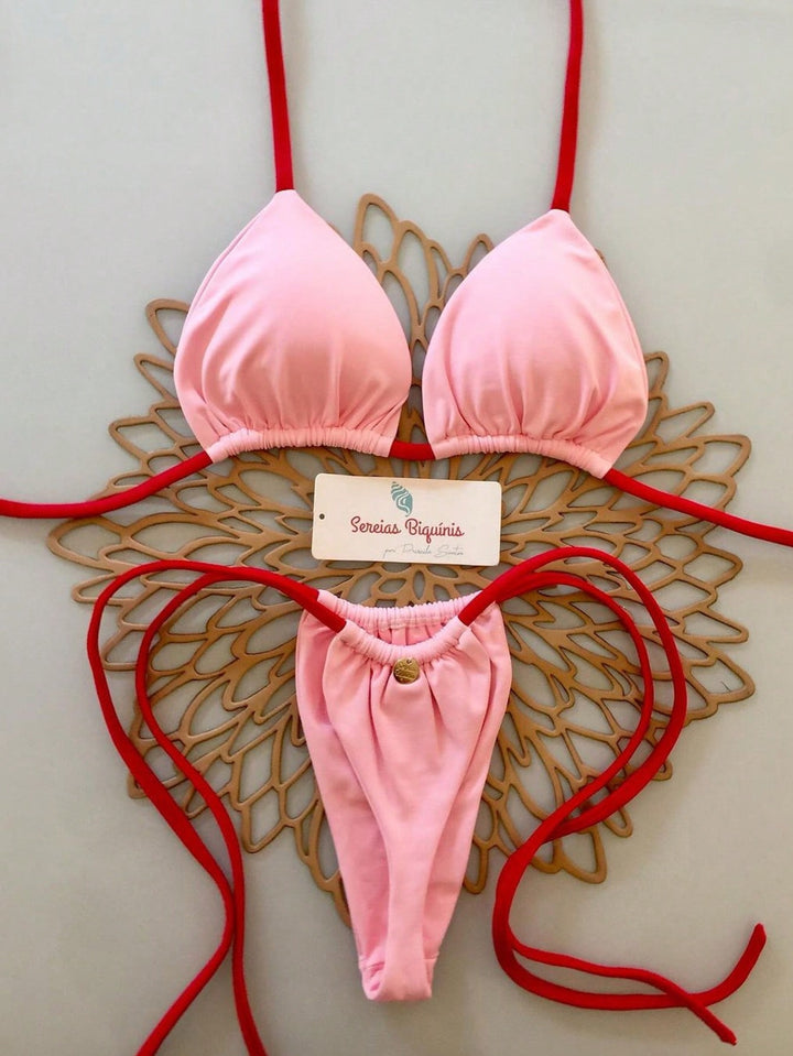 Set bikini SHEIN, roz