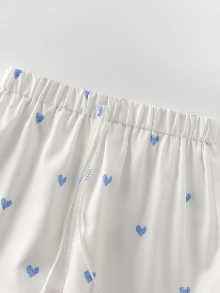 Pantaloni SHEIN, alb