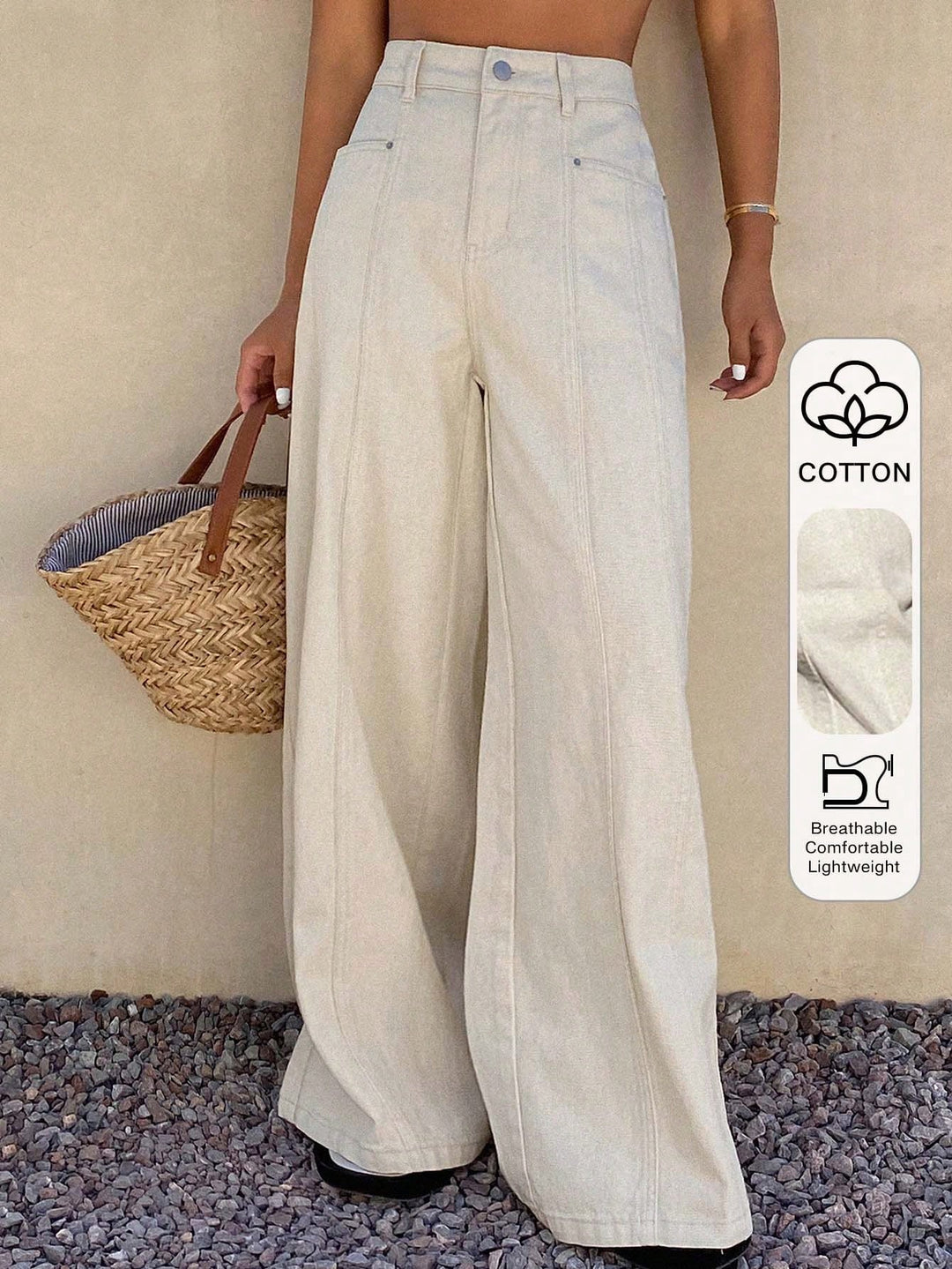 Jeans SHEIN, alb