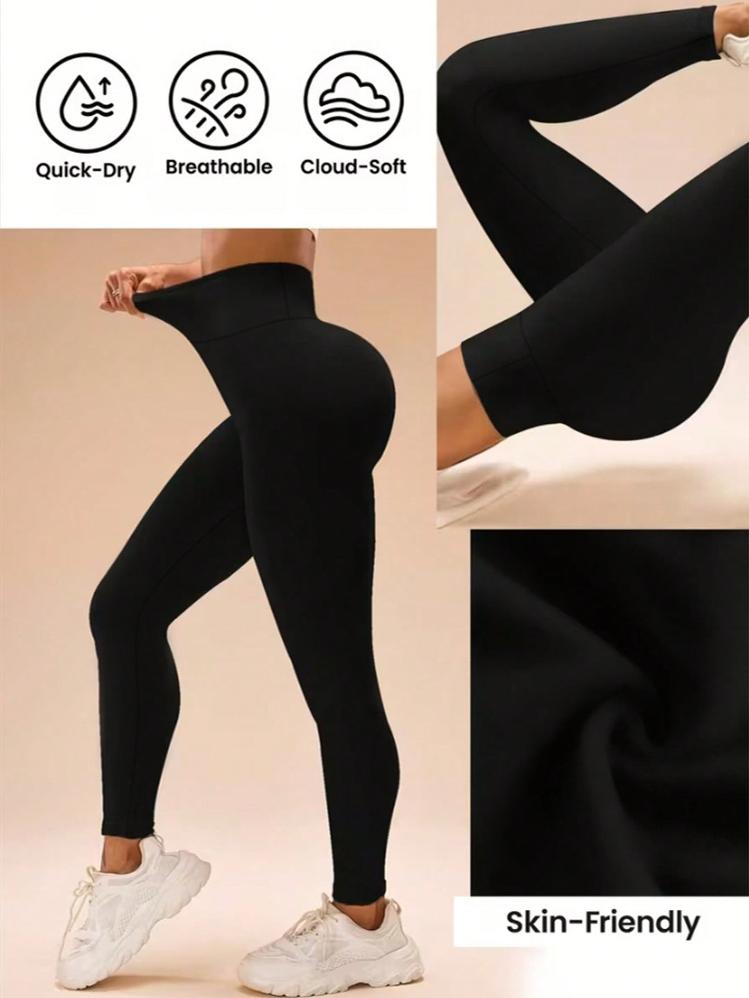 SHEIN leggings, fekete