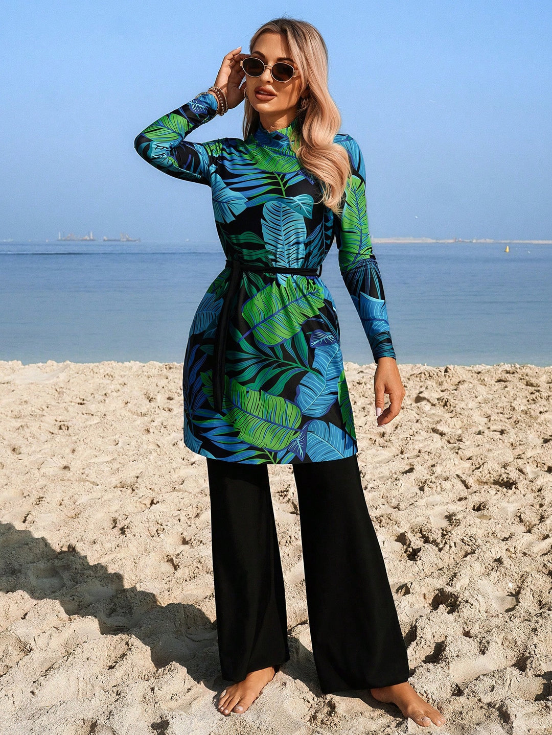 Costum de baie SHEIN, mix culori