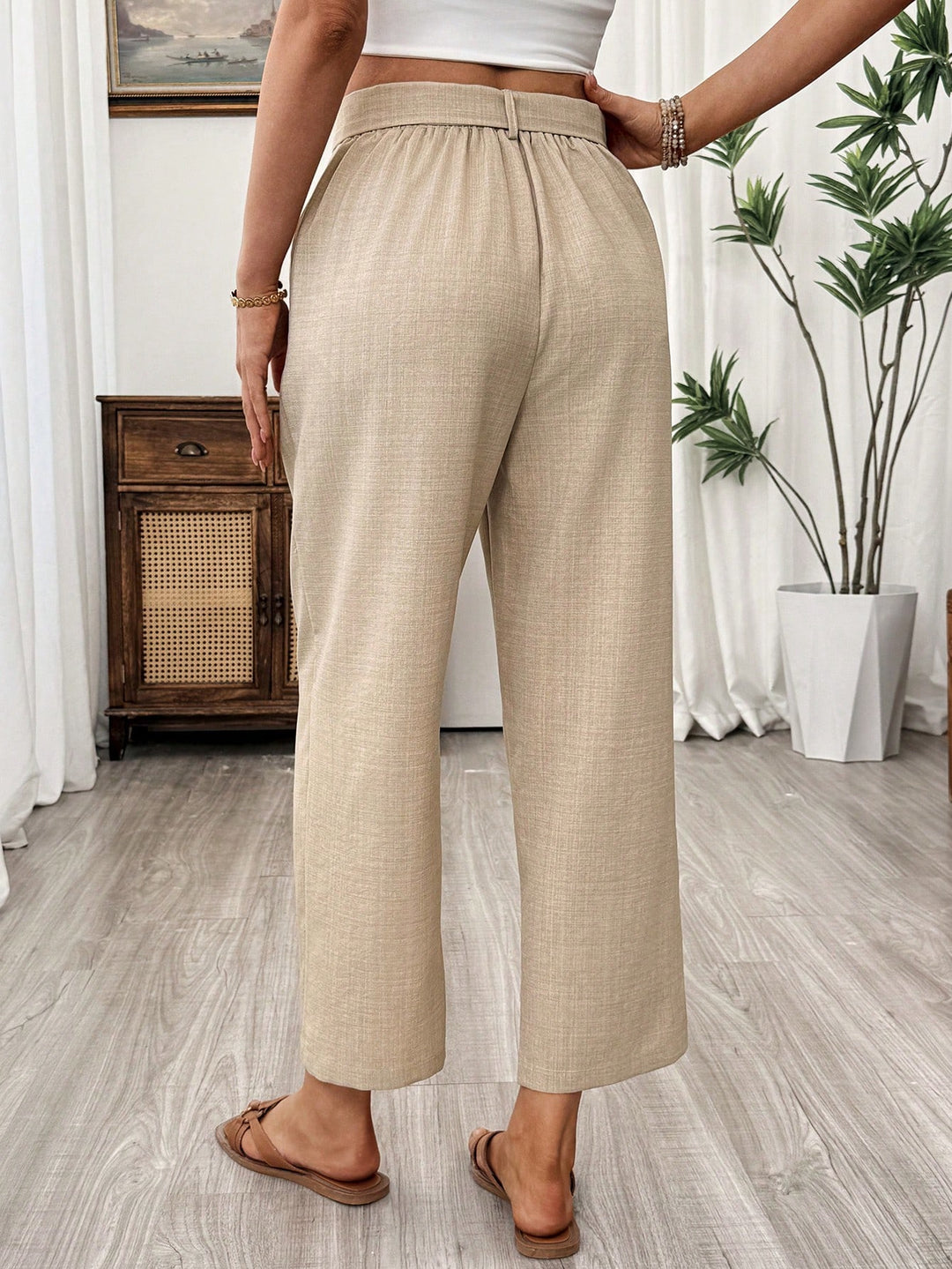 Pantaloni SHEIN, kaki