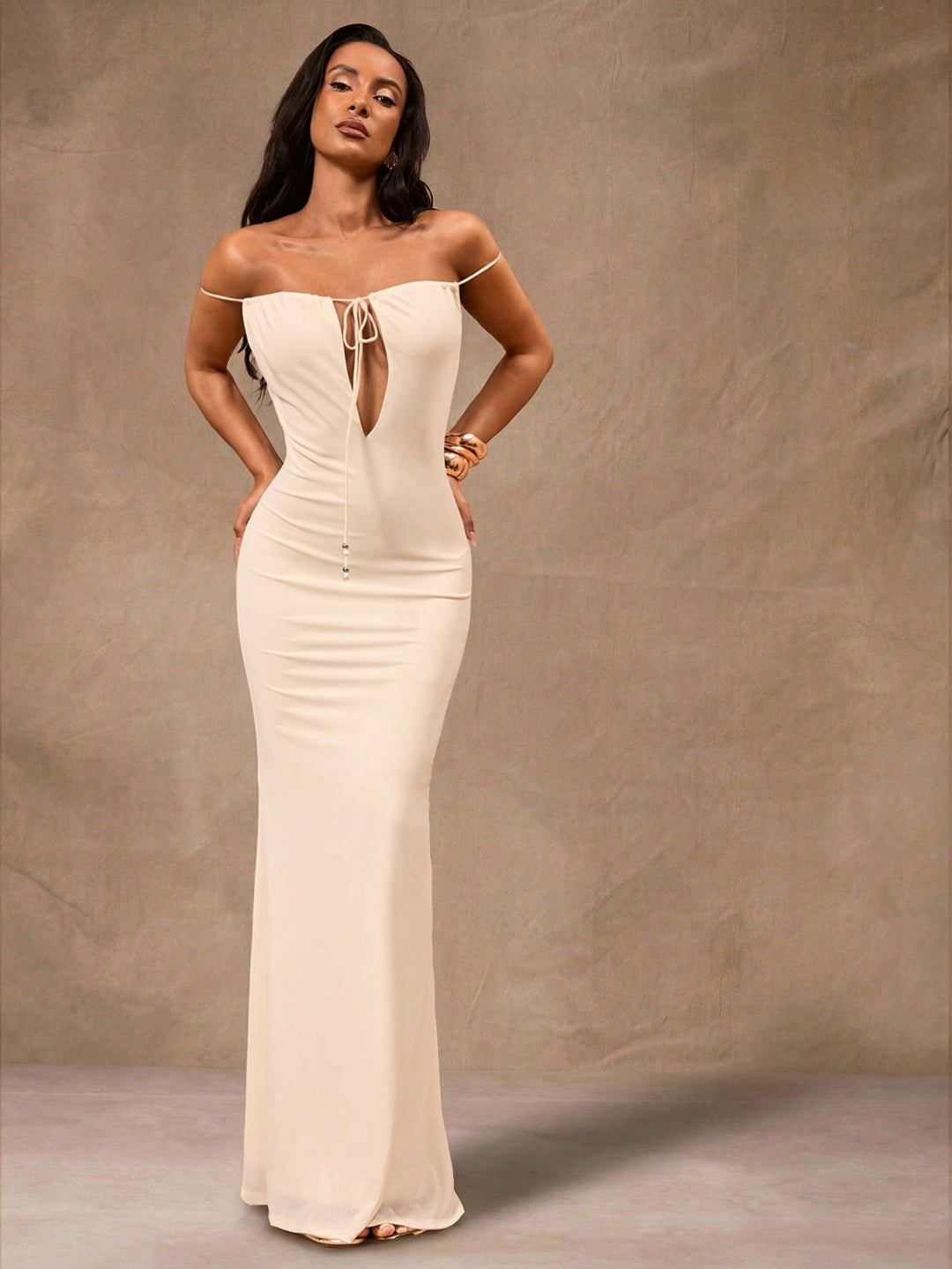 Rochie maxi SHEIN, alb