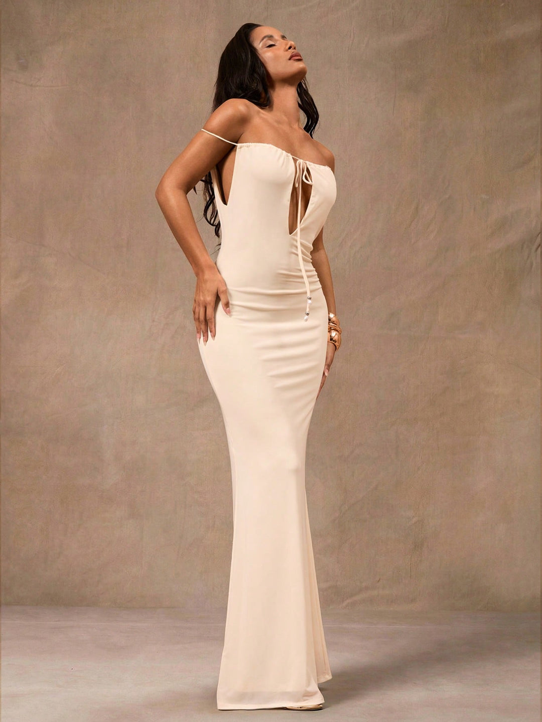 Rochie maxi SHEIN, alb