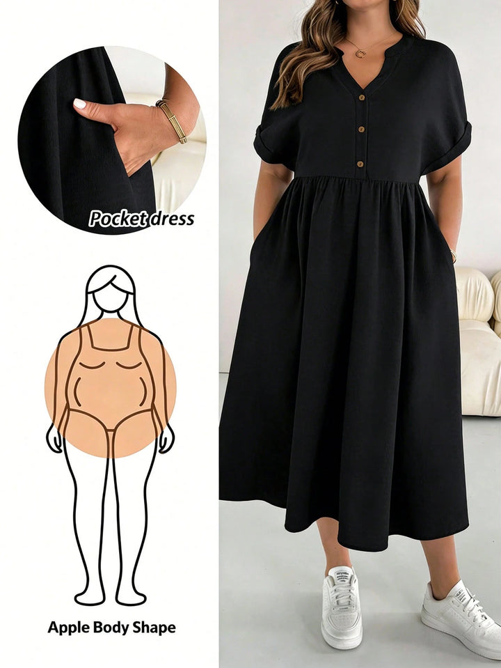 Rochie midi SHEIN, negru
