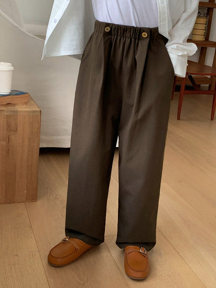 Pantaloni SHEIN, maro