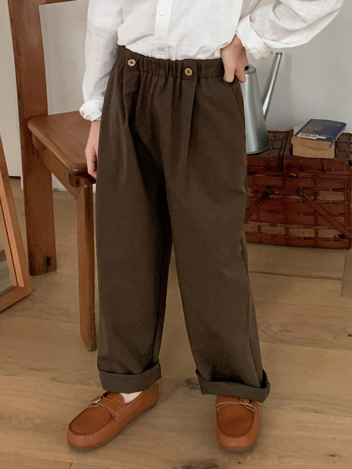 Pantaloni SHEIN, maro