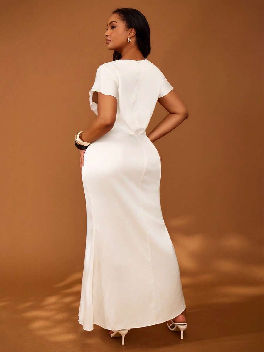 Rochie maxi SHEIN , alb