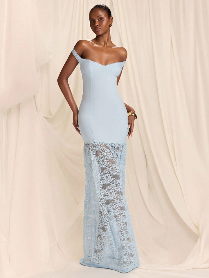 Rochie maxi SHEIN, albastru