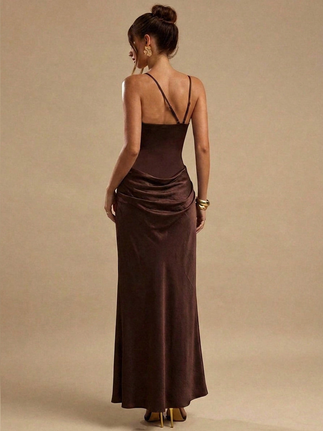 SHEIN maxi ruha, barna