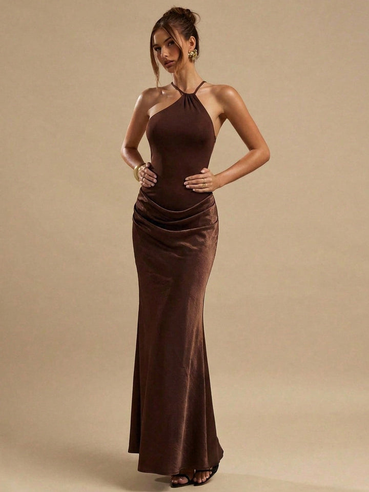 SHEIN maxi ruha, barna