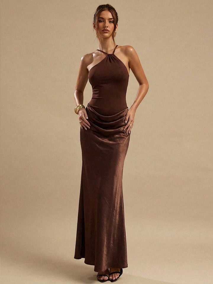 SHEIN maxi ruha, barna