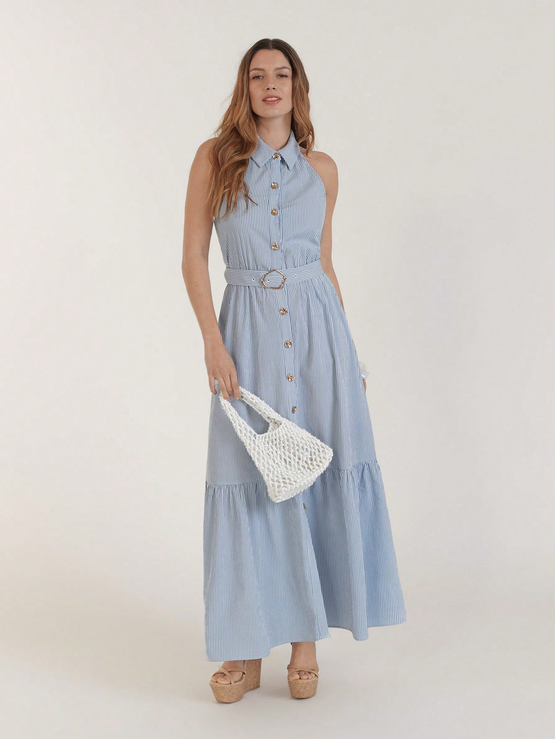 Rochie maxi SHEIN, albastru