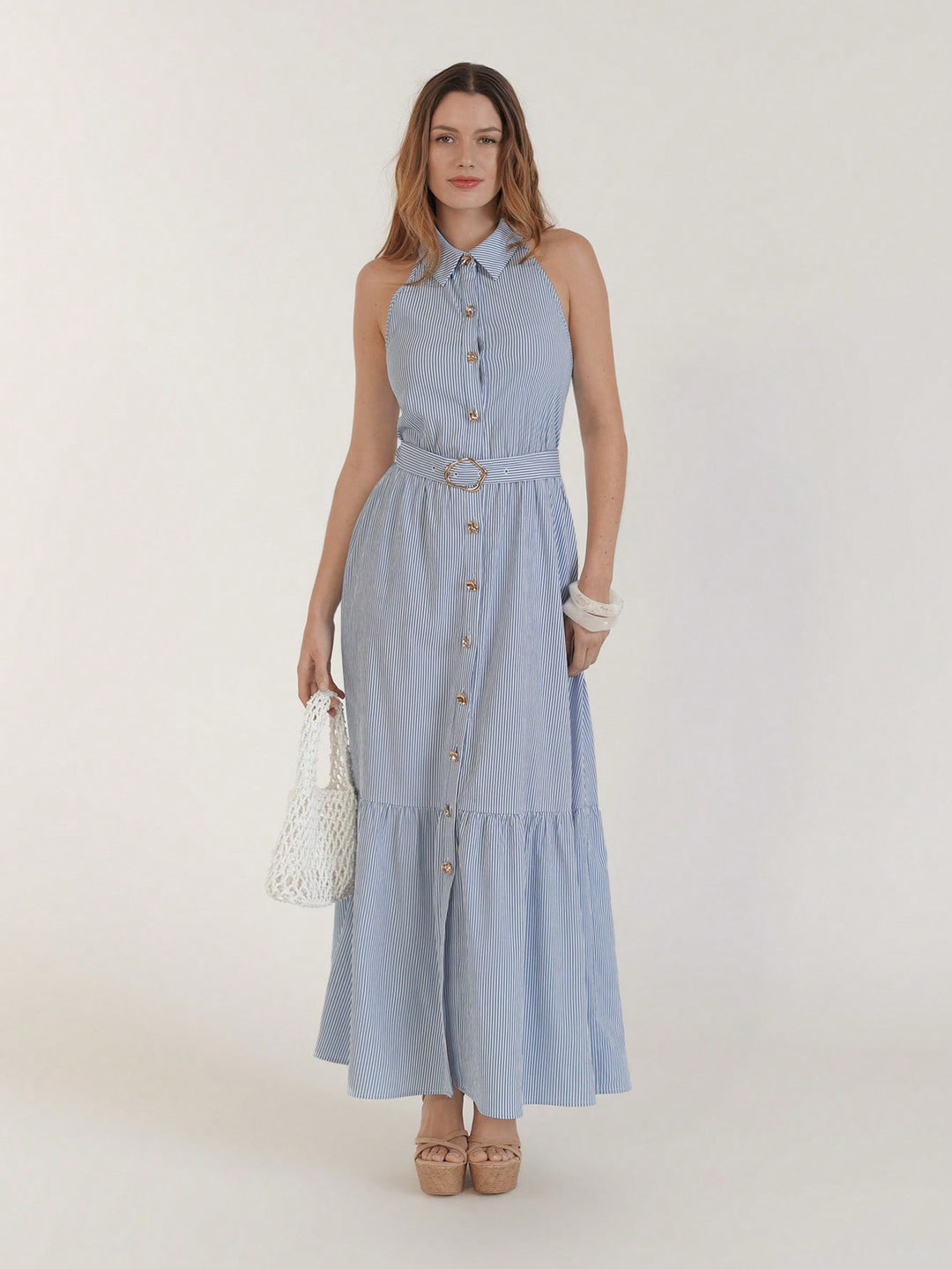 Rochie maxi SHEIN, albastru