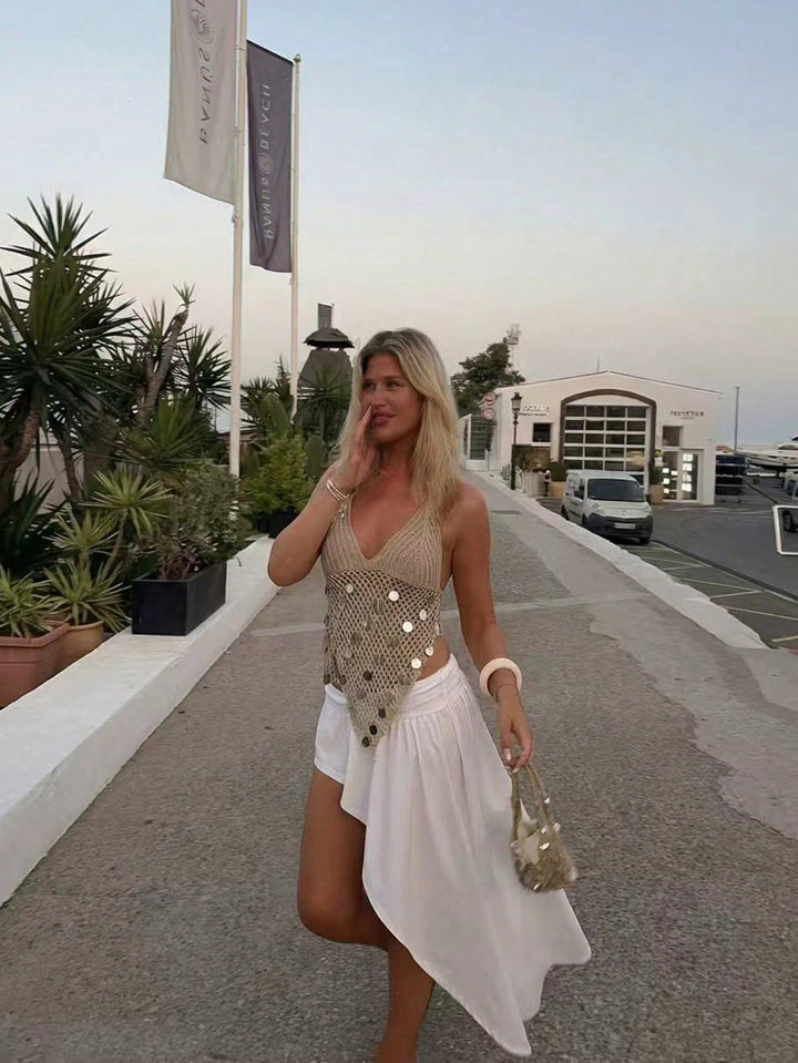 SHEIN trikó, khaki