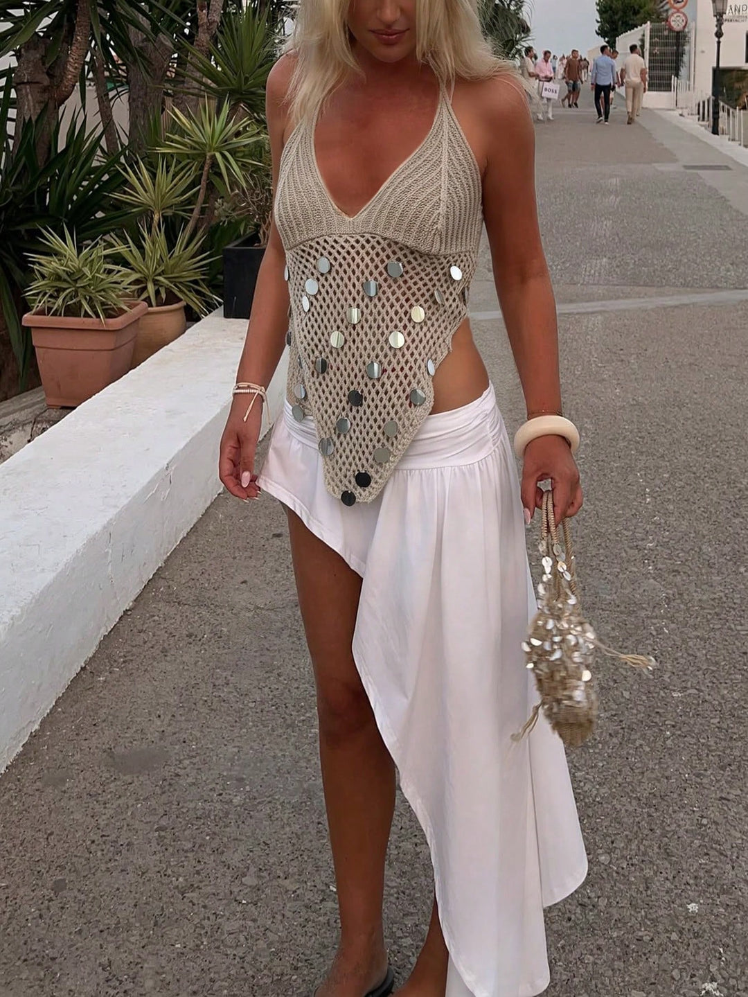 SHEIN trikó, khaki