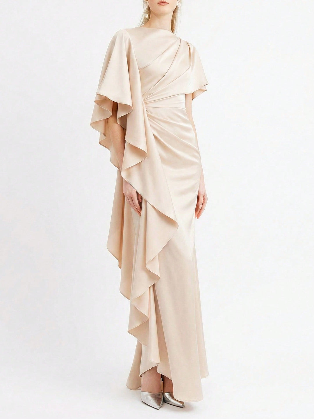 Rochie maxi SHEIN, bej