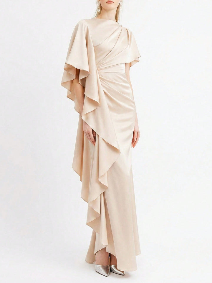 Rochie maxi SHEIN, bej