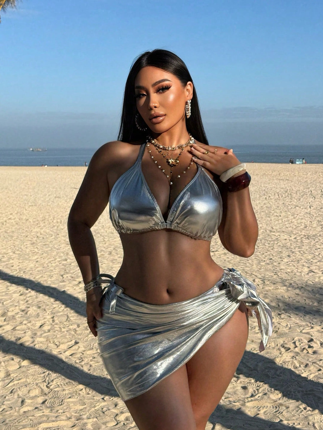SHEIN mix színű bikini szett