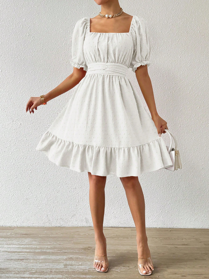 Rochie midi SHEIN, alb