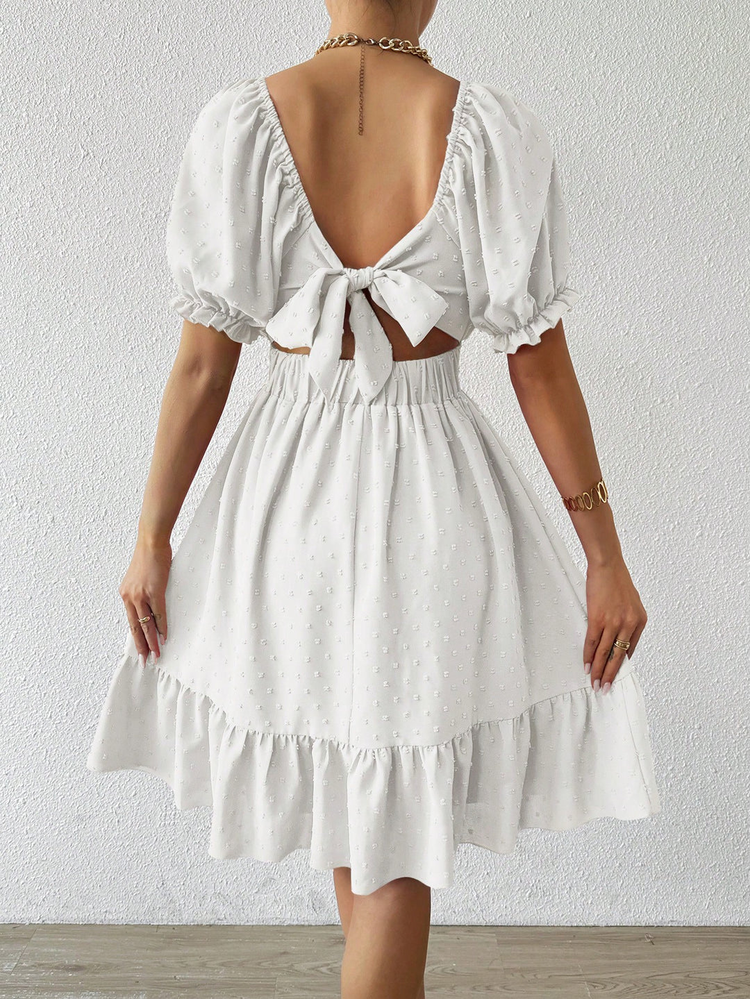 Rochie midi SHEIN, alb