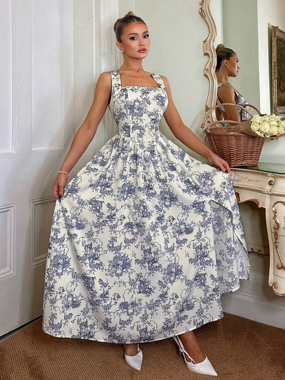 Rochie maxi SHEIN, mix culori
