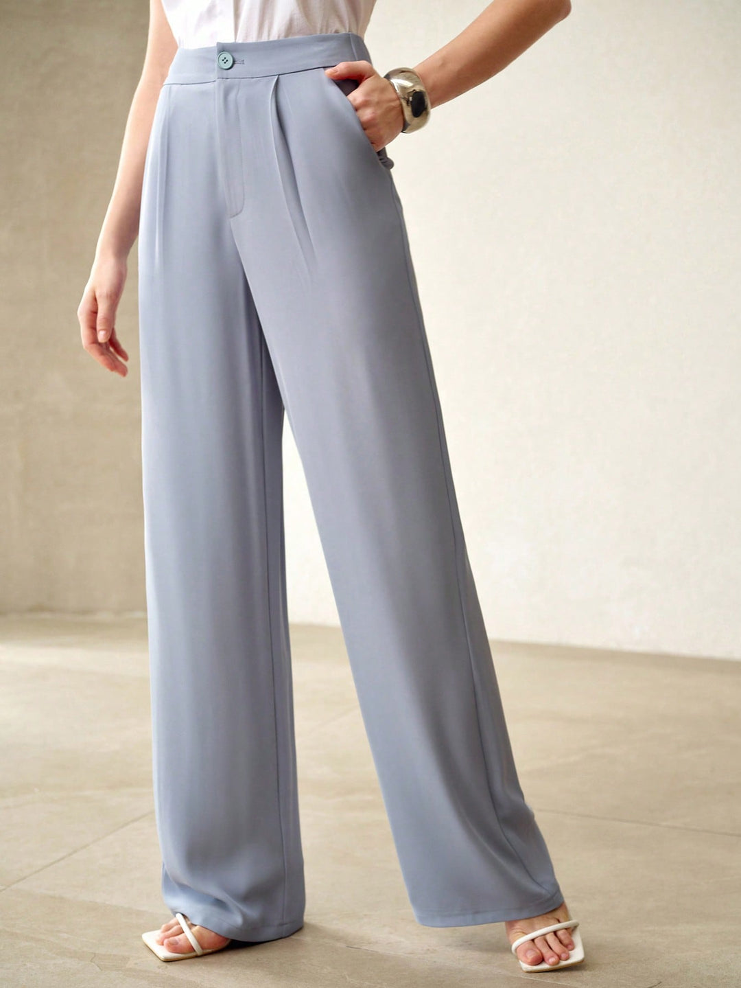 Pantalon SHEIN, albastru