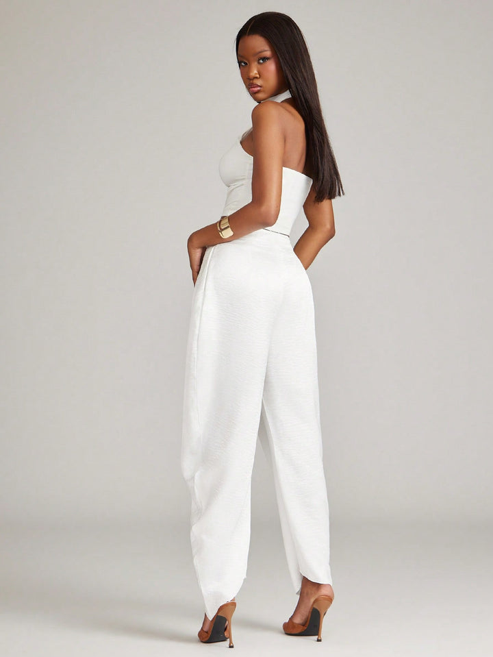 Pantaloni SHEIN, alb