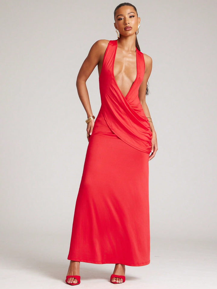 Rochie maxi SHEIN, roșu