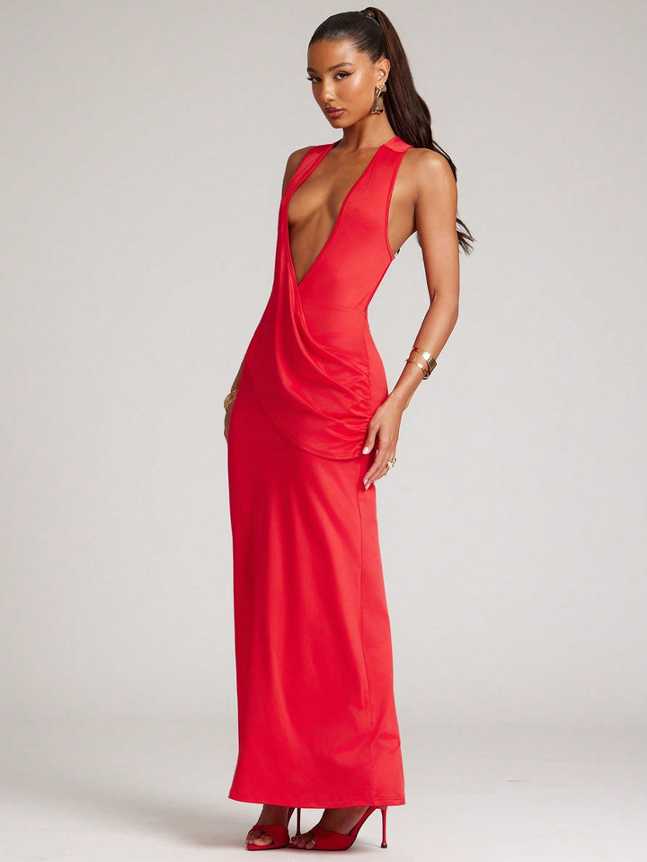 Rochie maxi SHEIN, roșu
