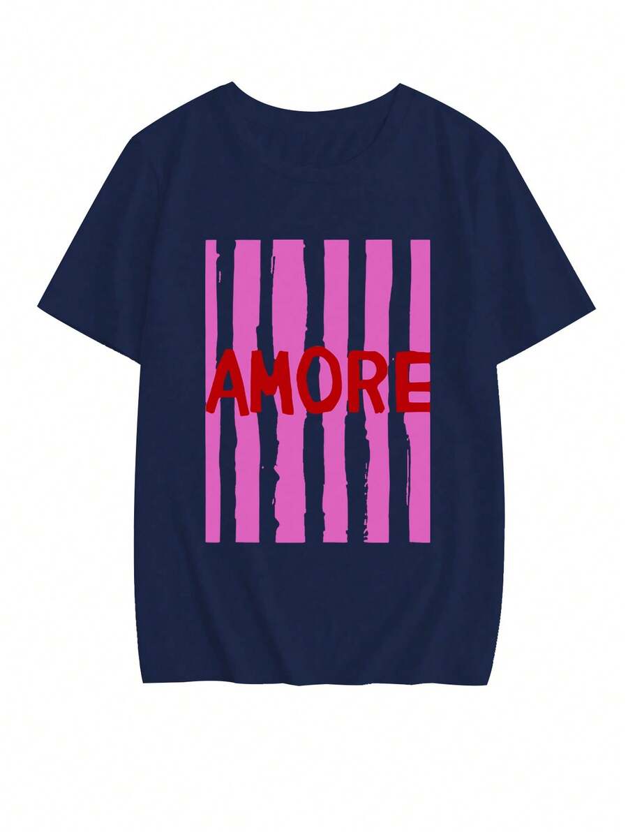 Tricou SHEIN, bleumarin