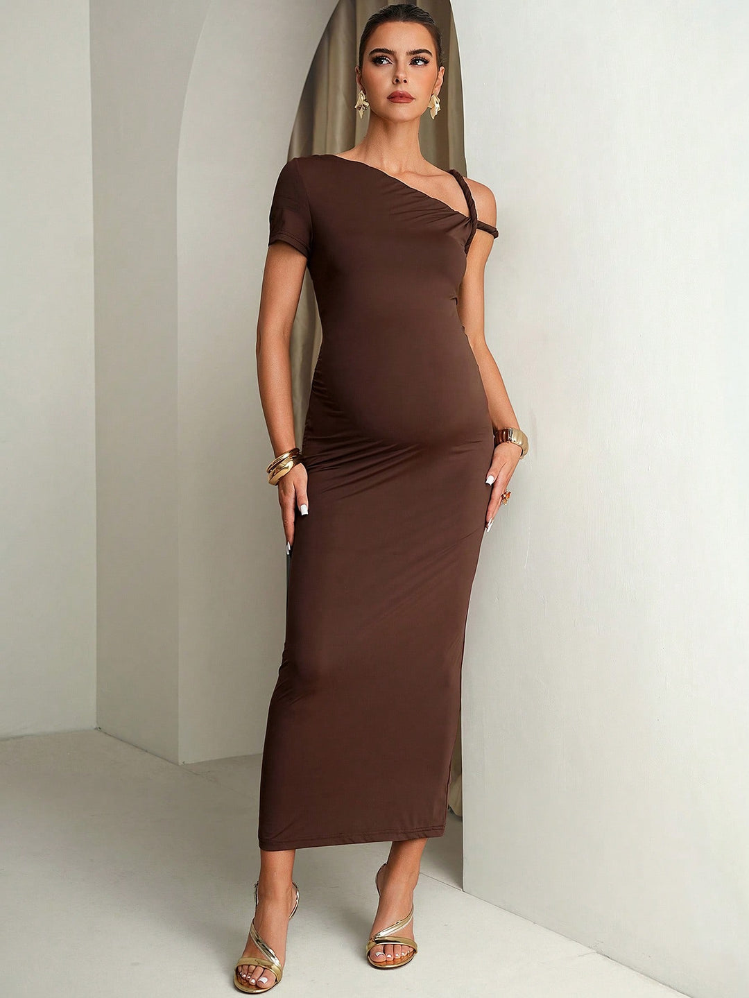 Rochie SHEIN, maro