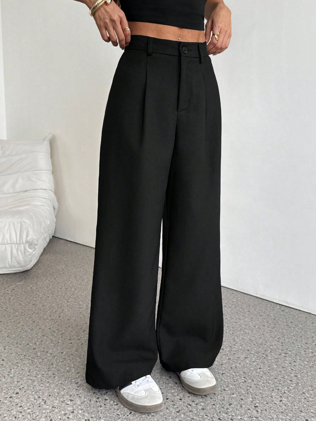 Pantaloni SHEIN, negru