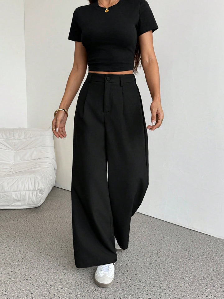 Pantaloni SHEIN, negru