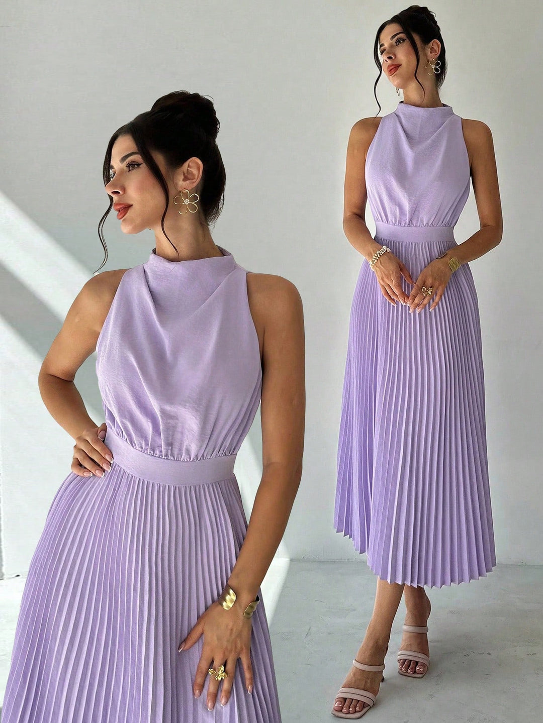 Rochie midi SHEIN, mov
