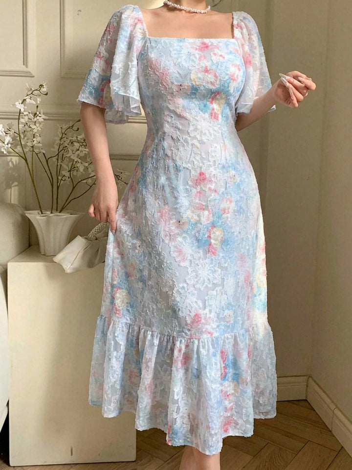 Rochie maxi SHEIN, albastru