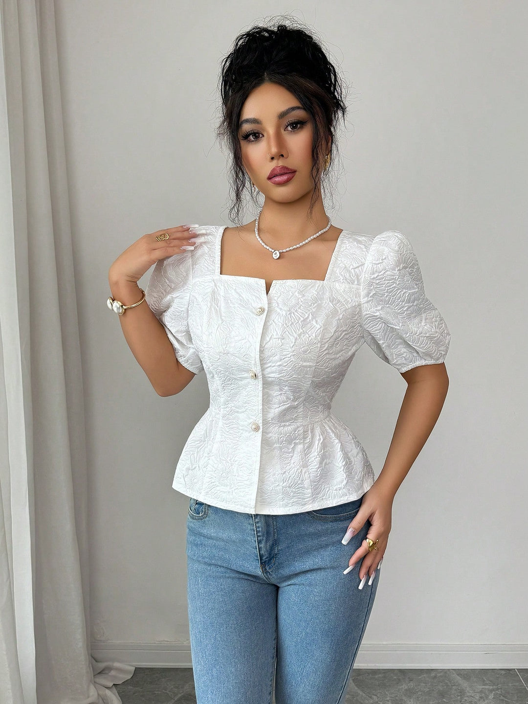 SHEIN blúz, kék