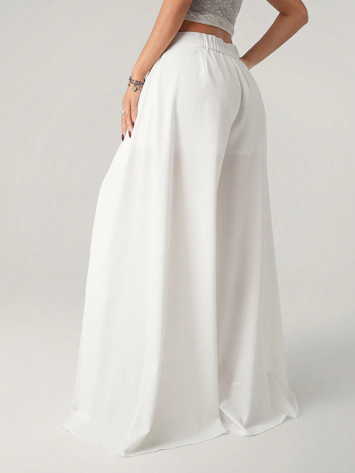 Pantaloni SHEIN, alb