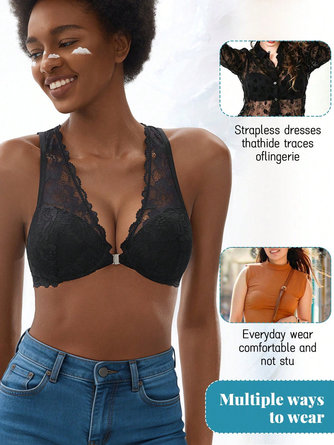 Sutien SHEIN, negru